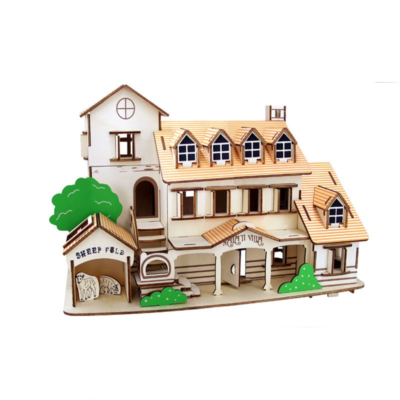 DIY Wooden Hand Puzzle Children's Educational Toys