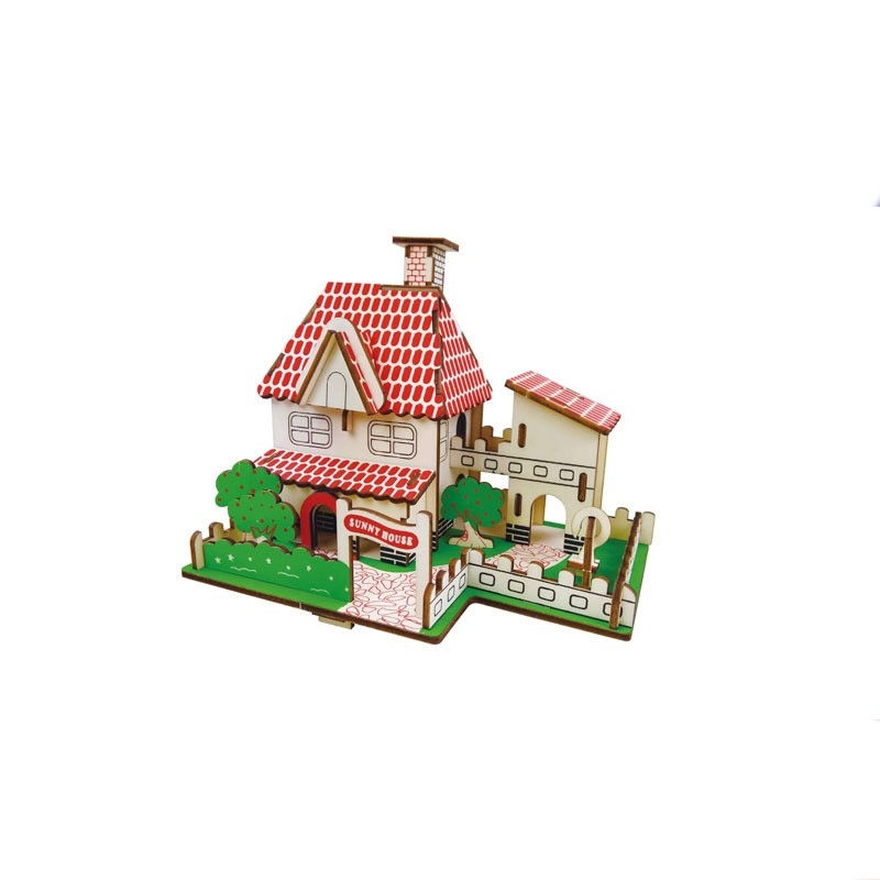 DIY Wooden Hand Puzzle Children's Educational Toys